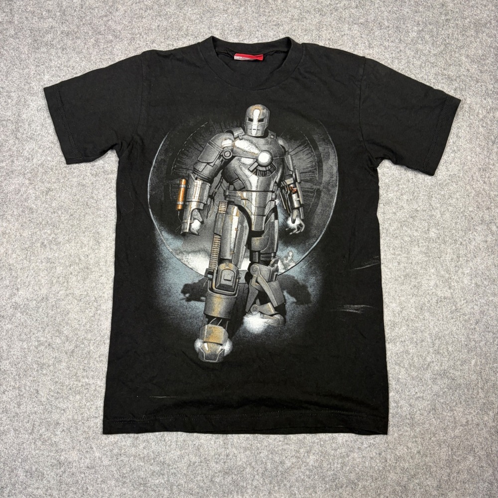 Iron Man Marvel Graphic T-Shirt Black Mark I Armor Short Sleeve Crewneck Tee